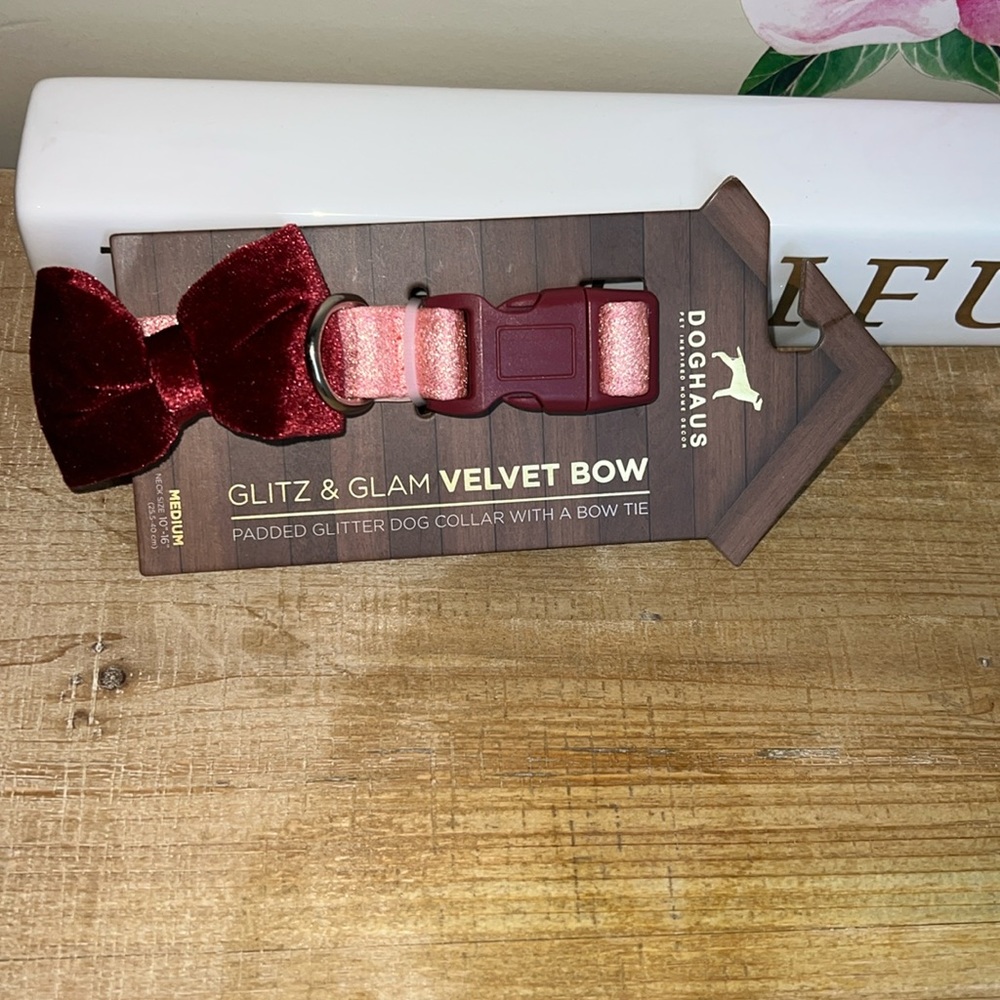 DOGHAUS GLITZ & GLAM VELVET BOW